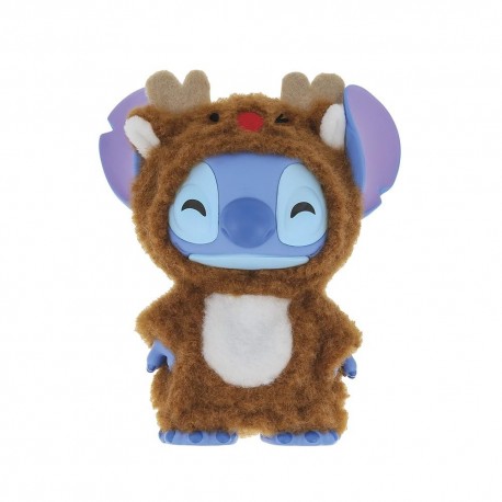 Figura de Stitch vestido de rena de Natal da Enesco