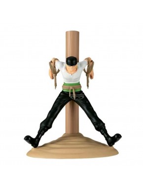 Figura de Zoro de One Piece amarrado ao poste, Banpresto