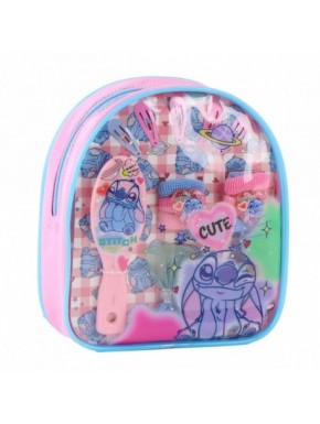 Set de beauté Stitch avec brosse et pinces