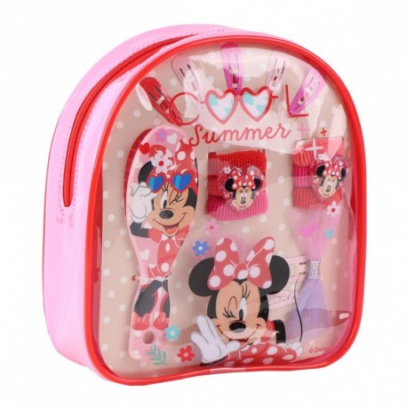 Set de beauté avec pochette Minnie rouge