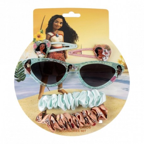 set de belleza Moana con gafas de sol y accesorios