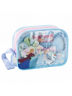 Set de belleza con bolsito turquesa de Frozen y accesorios