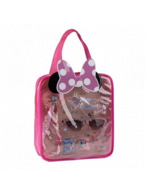 Set de beauté Minnie Mouse rose avec lunettes et accessoires