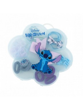 Coffret beauté 20 pièces Stitch dans étui bleu