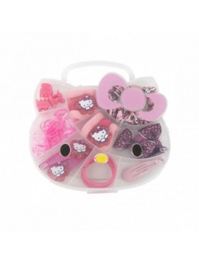 Boîte de beauté rose Hello Kitty avec 20 pièces