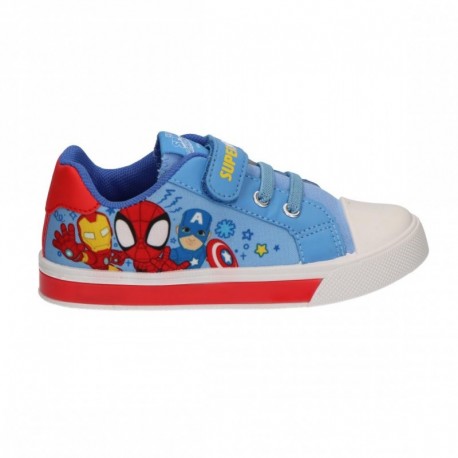 Baskets bleues Spidey avec lumières et semelle PVC