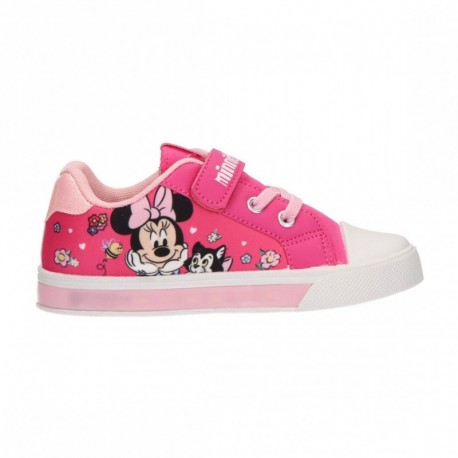 Chaussures roses Minnie avec lumières et semelle en PVC
