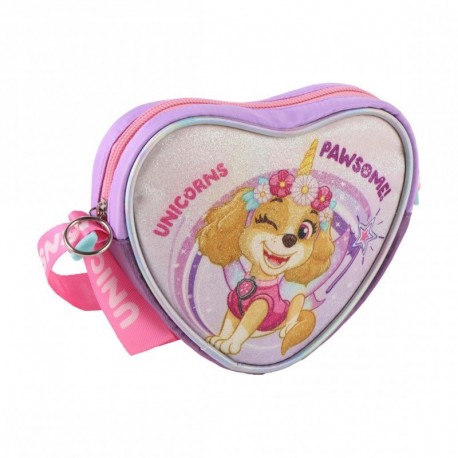 Bolso corazón lilac de Paw Patrol con diseño de unicornio