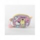 Sac rose Hello Kitty avec pompon et design brillant