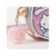Sac rose Hello Kitty avec pompon et design brillant