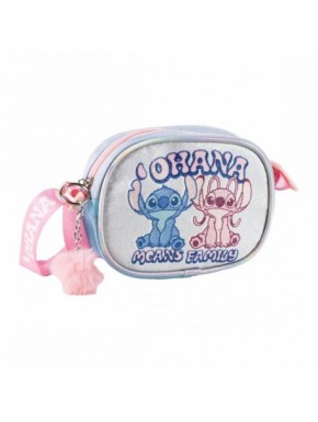 Sac Fantasy Stitch Ohana bleu avec sangle rose