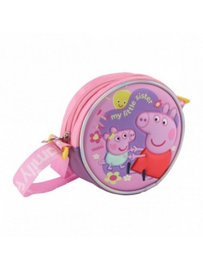 Bolso 3D redondo de Peppa Pig rosa
