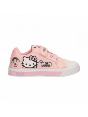 Chaussures en toile rose Hello Kitty avec lumières