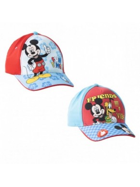 Casquette enfant Mickey Mouse couleurs rouge et bleu