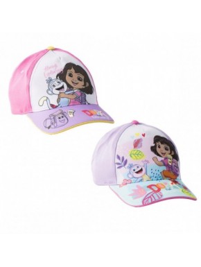 Casquette enfant Dora l'Exploratrice rose et lilas