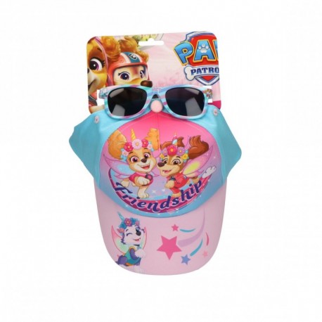 Gorra rosa Paw Patrol Skye con gafas de sol