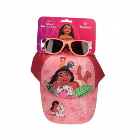 Gorra rosa y gafas de sol Moana para niñas