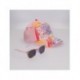 Ensemble casquette rose et lunettes de soleil Care Bears