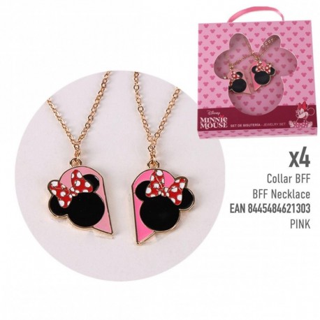 Set de bisutería Minnie Mouse multicolor en caja decorativa