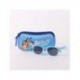 Óculos de sol Bluey para crianças com estojo azul