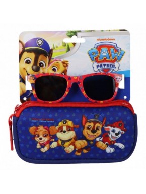 Lunettes de soleil Paw Patrol avec étui bleu