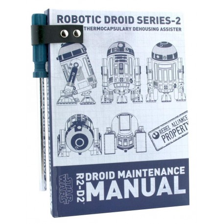 Book + Pen Star Wars R2D2 Maintenance Manual