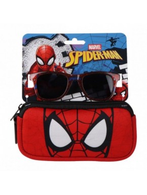Gafas de sol Spiderman con funda roja