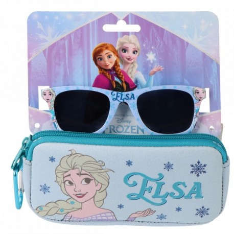 Gafas de sol Frozen con funda azul y diseño de Elsa