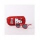 Óculos de sol vermelhos Hello Kitty com estojo a combinar