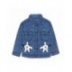 Chaqueta denim azul infantil con diseño de Mickey Mouse