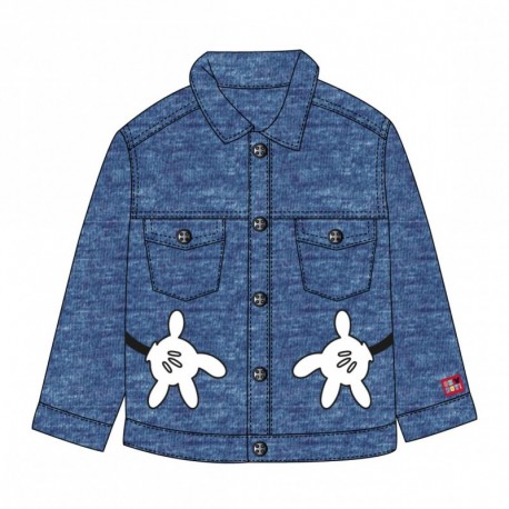 Veste en jean bleue pour enfants avec design Mickey Mouse