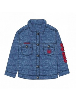 Chaqueta denim azul de Spiderman para niños