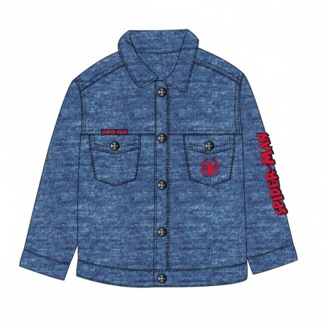 Veste bleu en denim Spiderman pour enfants