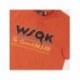 T-shirt orange Stranger Things avec logo WSQK