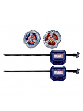 Set Beyblade X Marvel con Captain America y Red Hulk