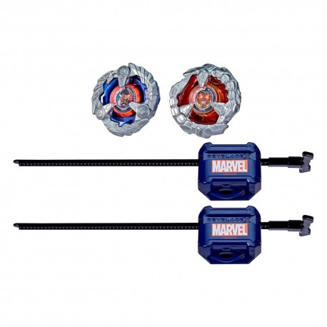 Set Beyblade X Marvel con Captain America y Red Hulk