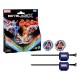 Set Beyblade X Marvel con Captain America y Red Hulk