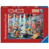 Puzzle Ravensburger 1000 peças Tom & Jerry Hall of Fame
