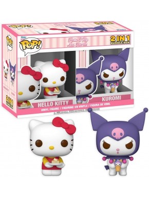 Figuras POP de Hello Kitty y Kuromi en caja exclusiva