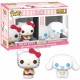 Figuras Funko POP Hello Kitty & Cinnamoroll com bolo