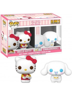 Figuras Funko POP Hello Kitty y Cinnamoroll con pastel