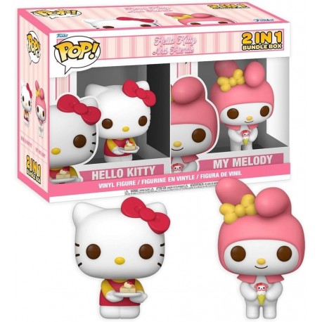 Caixas de figuras POP Sanrio com Hello Kitty e My Melody