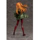 Statue d'Asuka Langley avec combinaison rouge et hoodie vert d'Evangelion