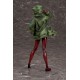 Statue d'Asuka Langley avec combinaison rouge et hoodie vert d'Evangelion