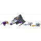 Figura Transformers Skywarp Battle Pack Voyager con accesorios