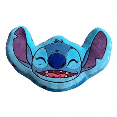 Almohada de Stitch de 40 cm con cara sonriente en poliéster