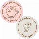 Set 2 Coasters Mrs Potts and Chip Beauty and The Beast Disney