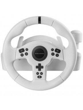 Volant Mars Gaming MWHRSXONEW blanc avec pédales