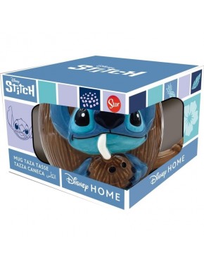 Taza 3D Stitch en coco 420 ml en caja regalo