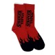 Calcetines rojos Stranger Things logo negro
